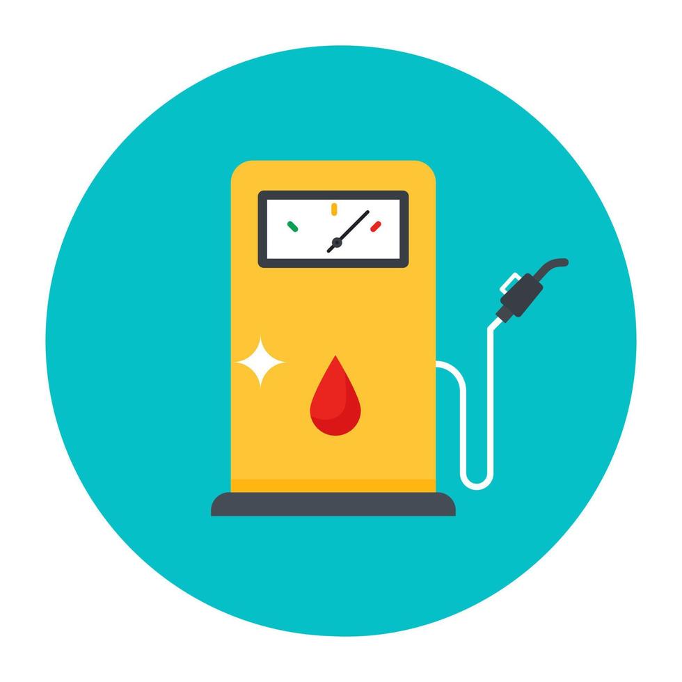 Oil station icon, vector of fuel pump in modern style