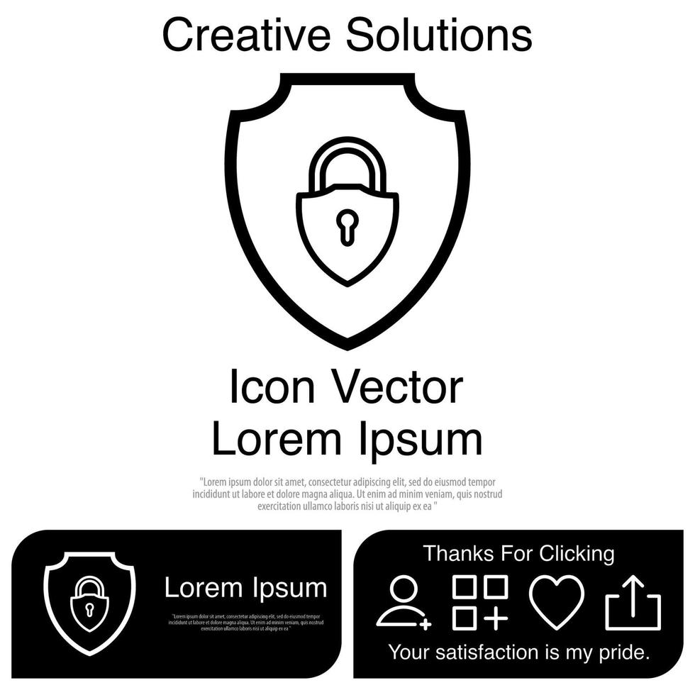 Cyber Security Icon Vector EPS 10