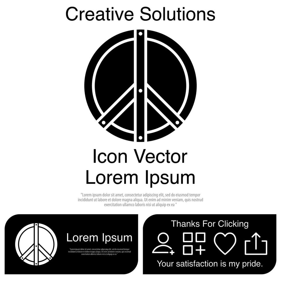 Peace Icon Vector EPS 10