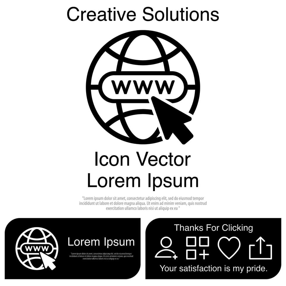 sitio web icono vector eps 10