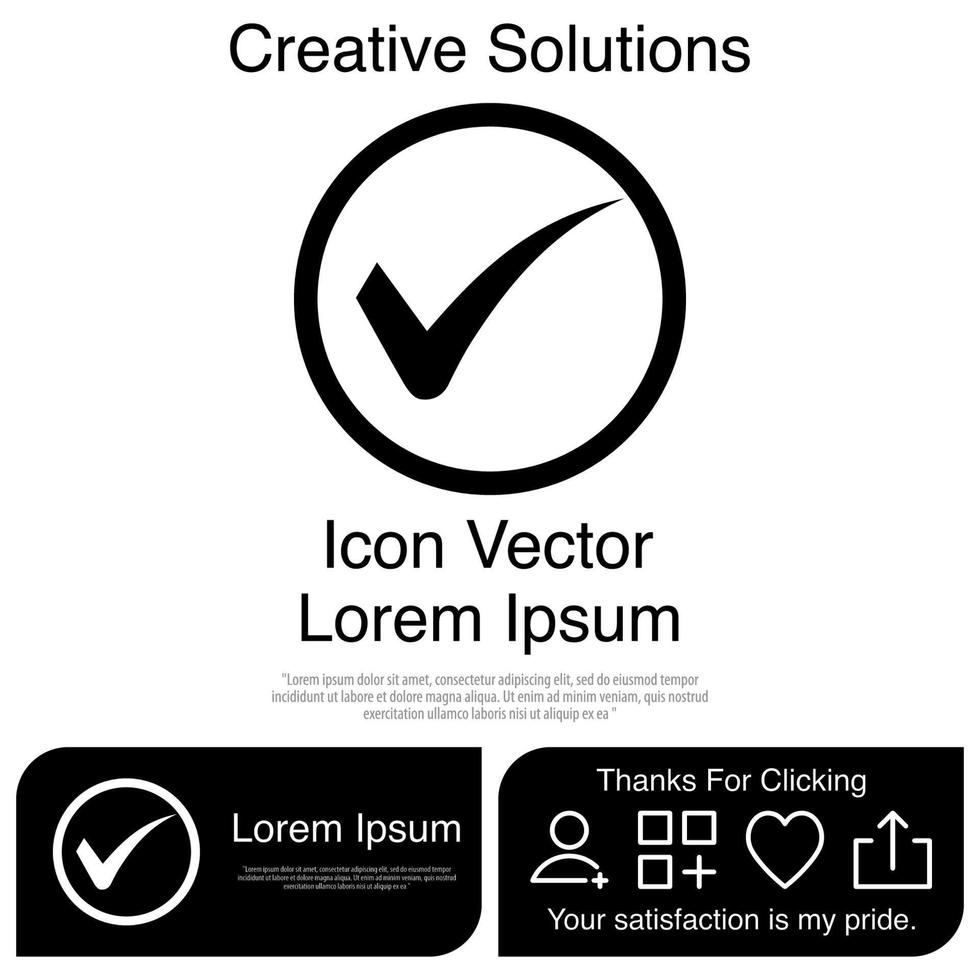 Tick icon Vector EPS 10