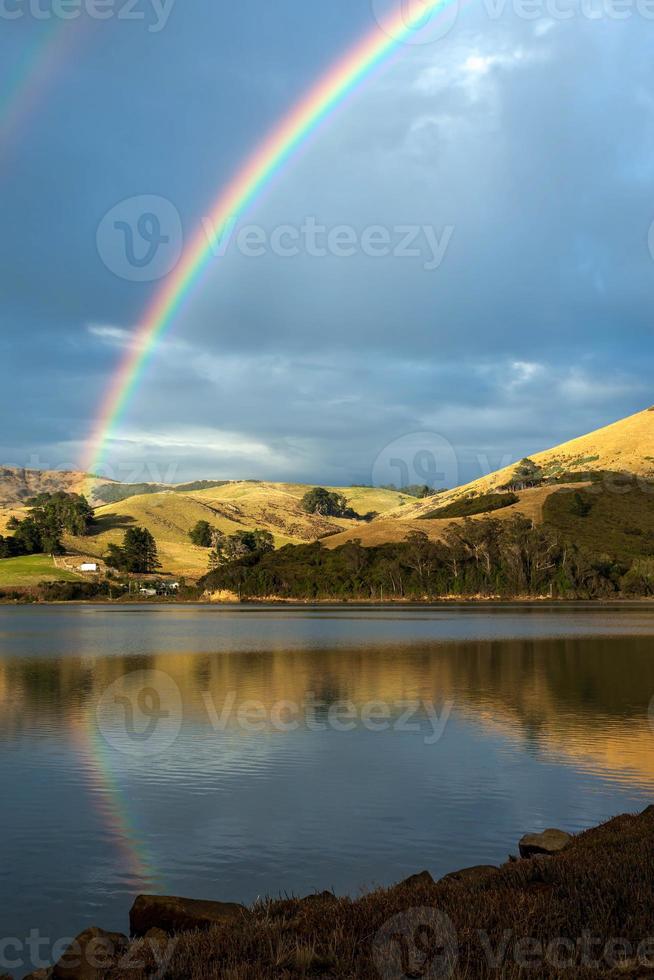 Double Rainbow over the Otago Peninsula photo