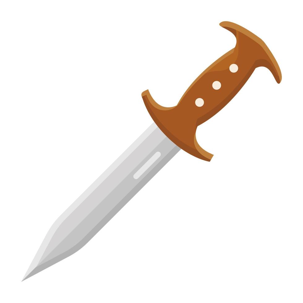 A cutting and chopping equipment, knife isolated on a white background vector