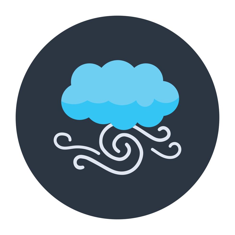 Flat style of rain, cloud raining icon in trendy style vector