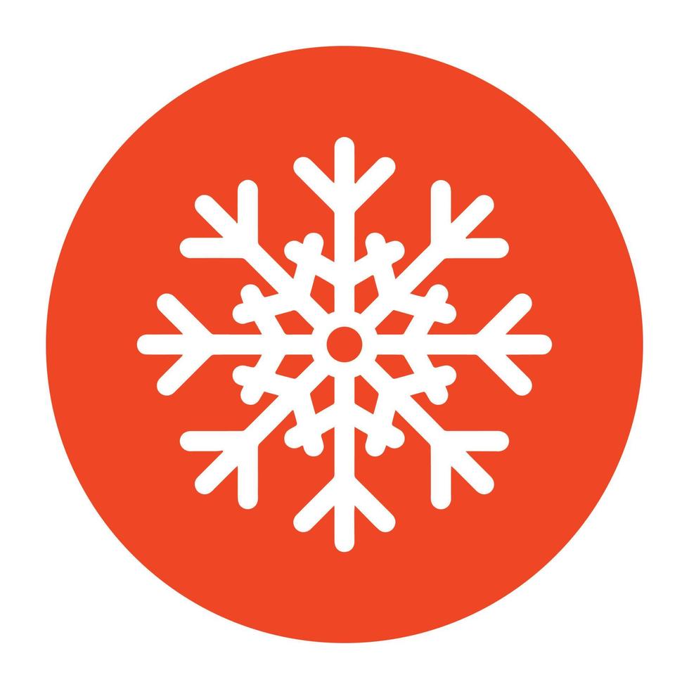 Snow pattern vector, snowflake icon in editable style vector