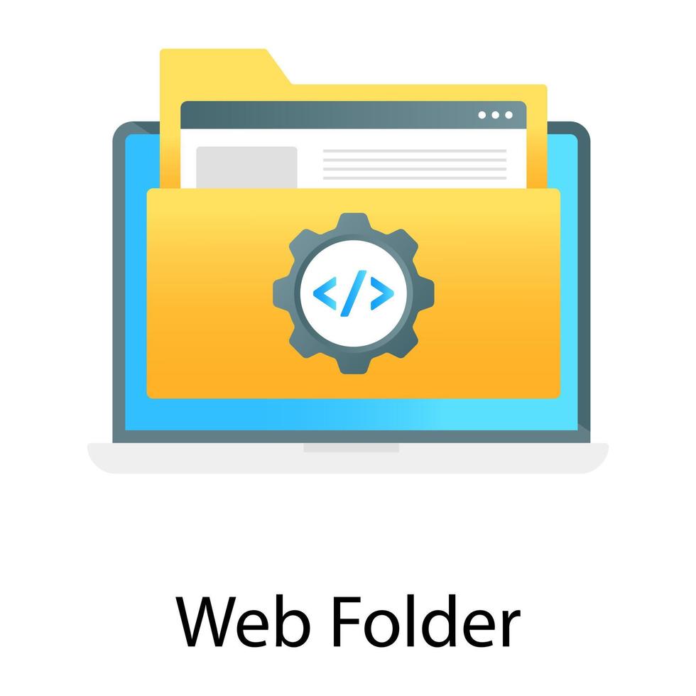 Gradient vector of web folder, programming file in processing