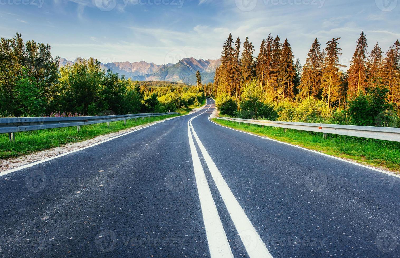 road in mountains photo