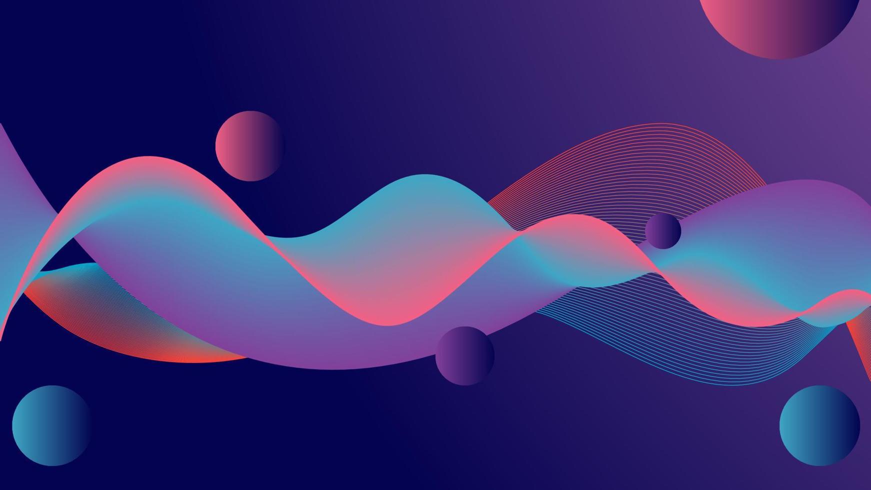 Abstract modern smooth color light waves background vector