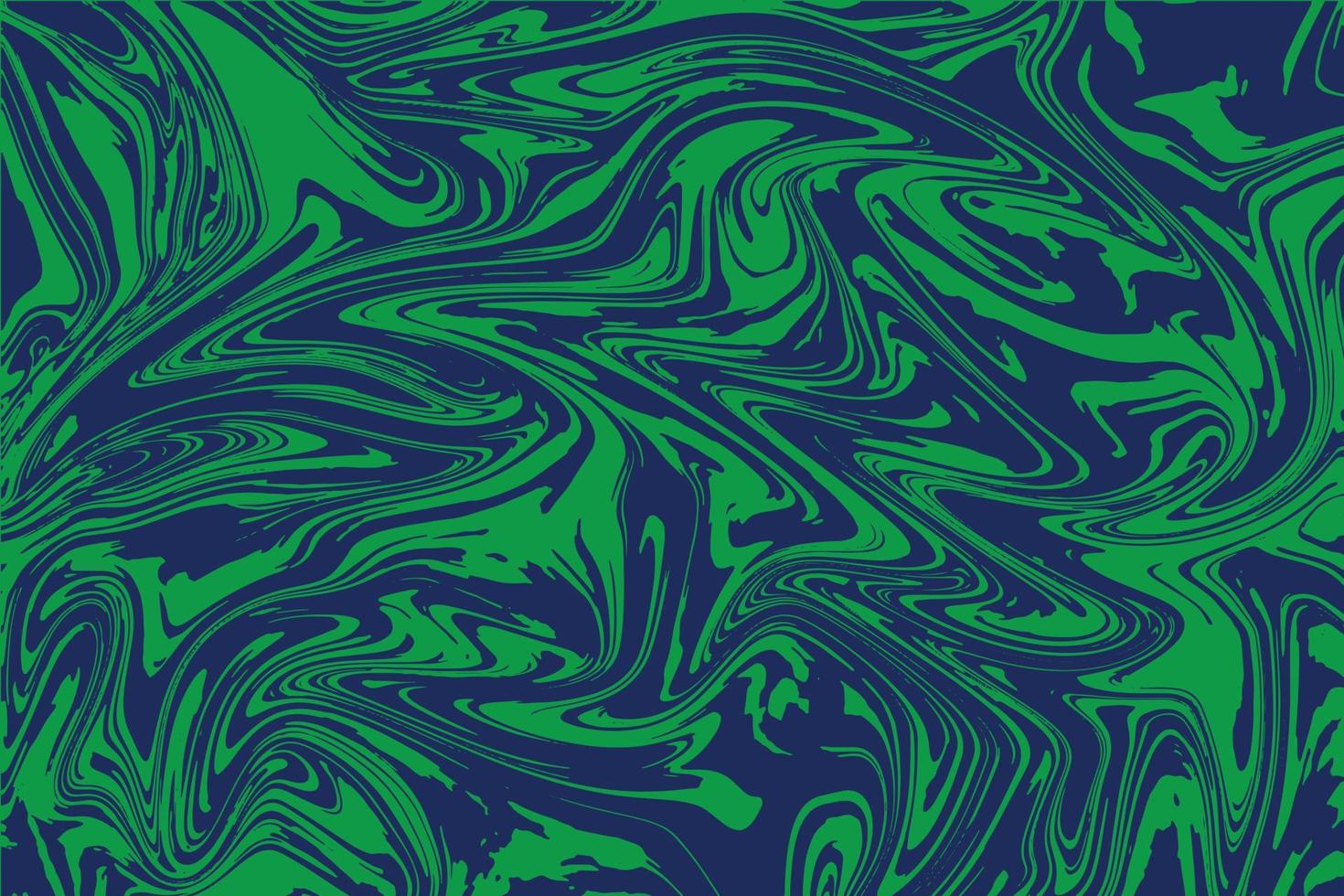 Green and Drark blueLiquid Marble texture and abstract Ink marbling background vector