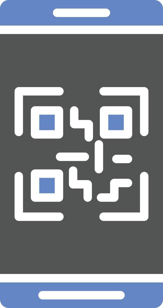 QR Code Icon Style vector