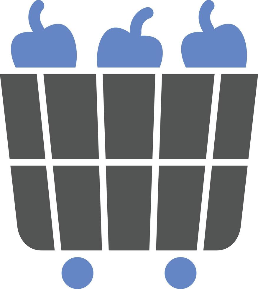 Fruit Cart Icon Style vector