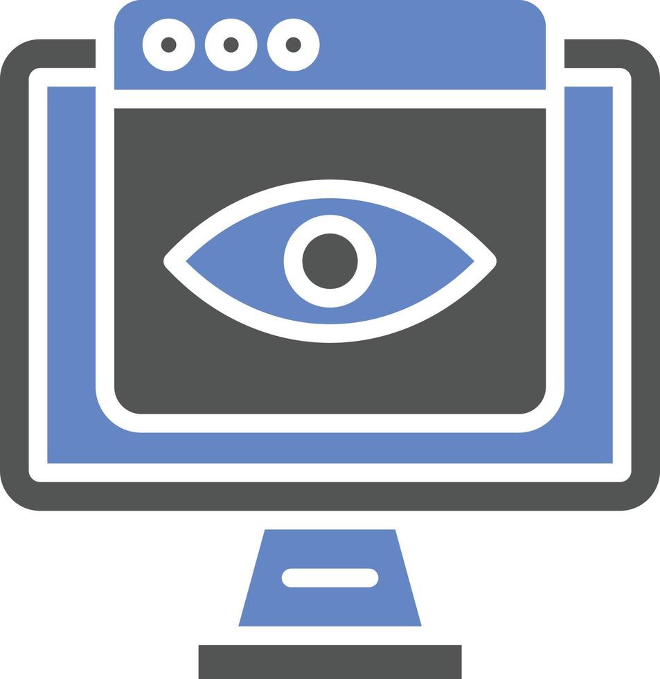 Monitoring Icon Style vector