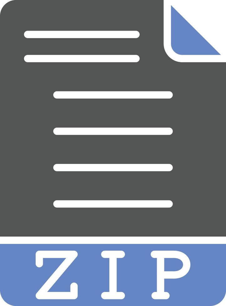 ZIP Icon Style vector