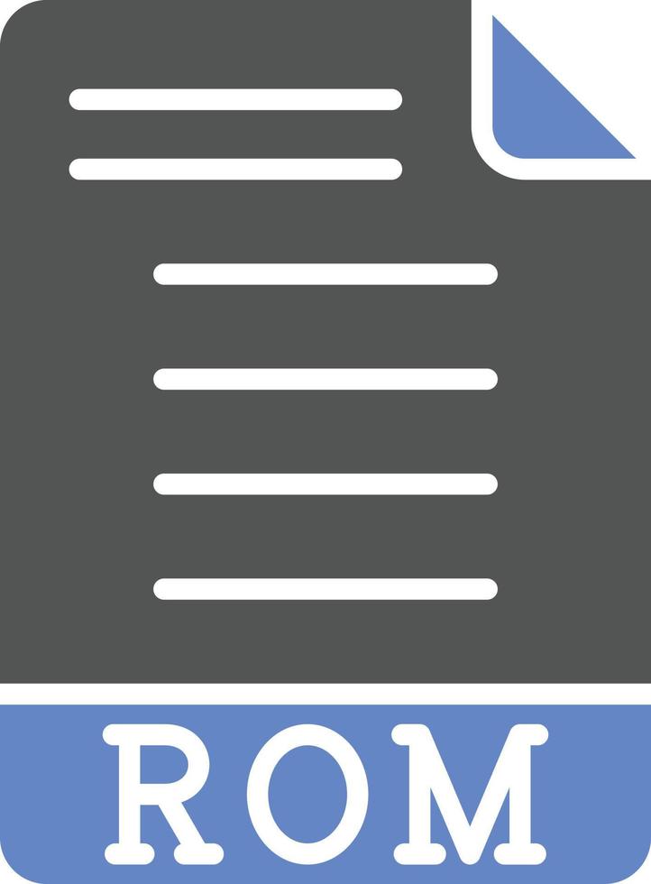 ROM Icon Style vector