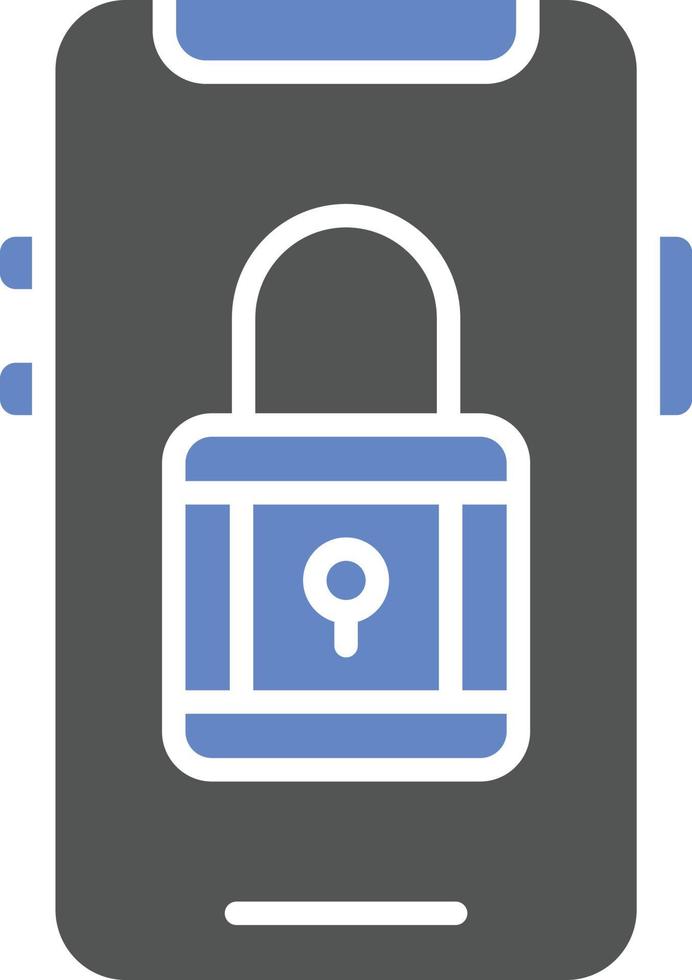 Mobile Security Icon Style vector