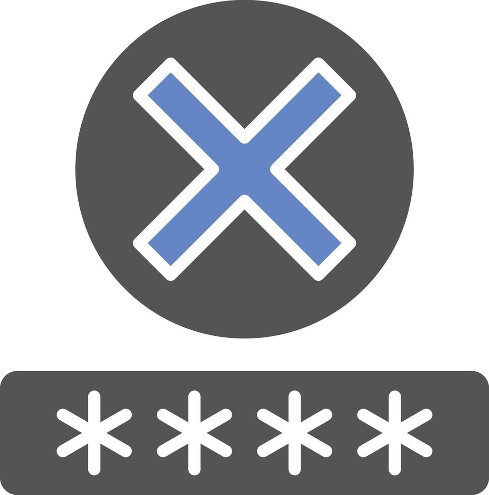 Denial Icon Style vector