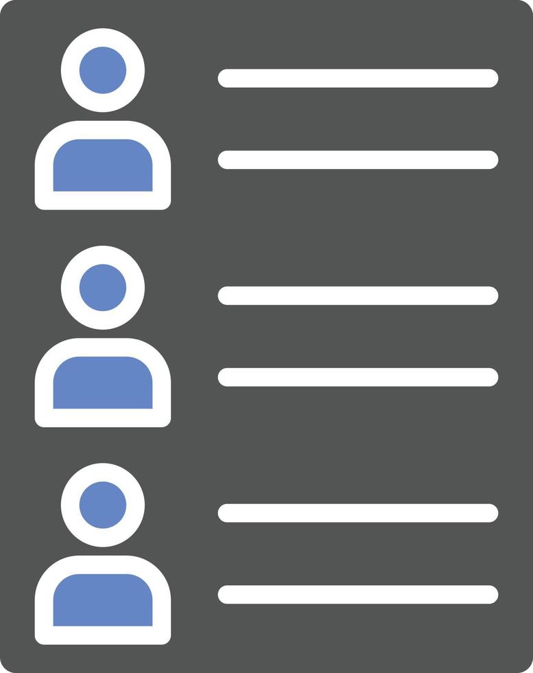 Contact List Icon Style vector