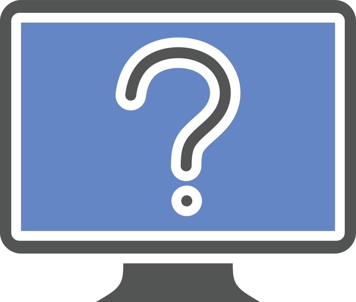 Online Question Icon Style vector