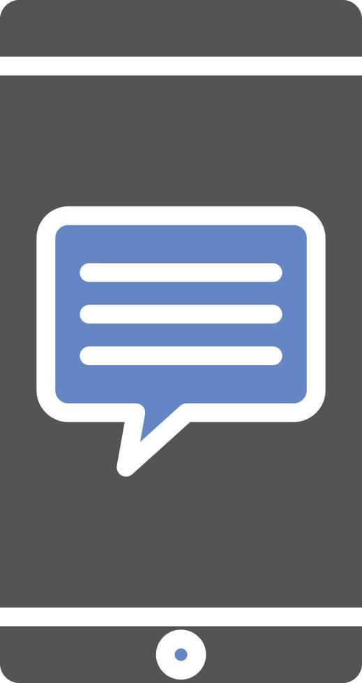 Mobile Message Icon Style vector