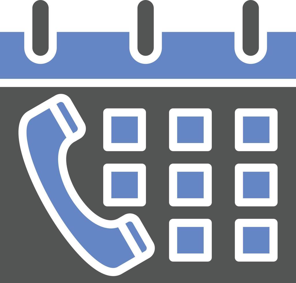 Schedule Call Icon Style vector