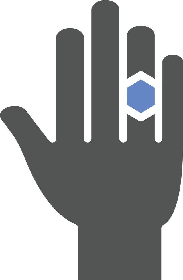 Ring in Hand Icon Style vector