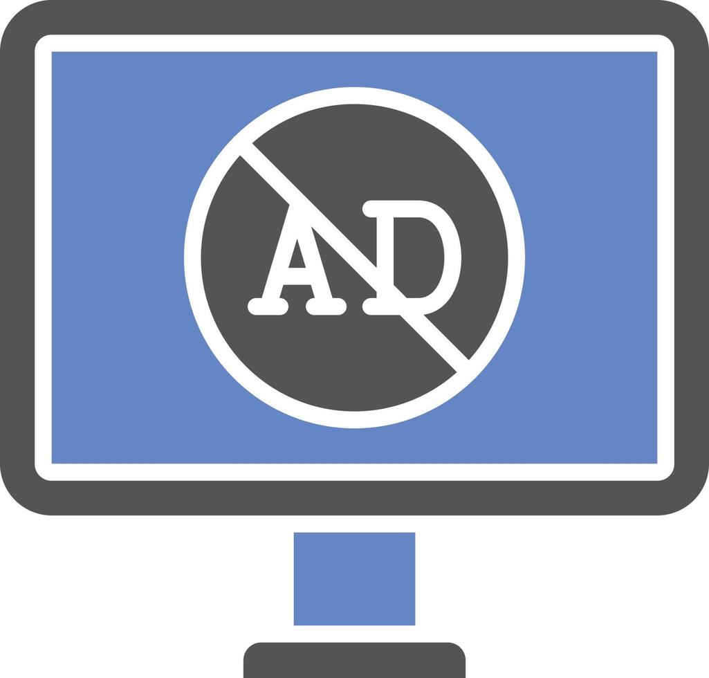 AD Blocker Icon Style vector