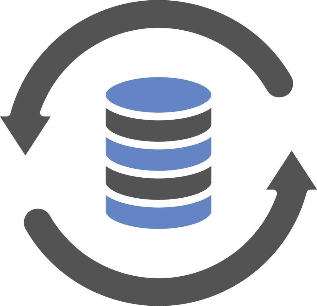 Data Backup Icon Style vector