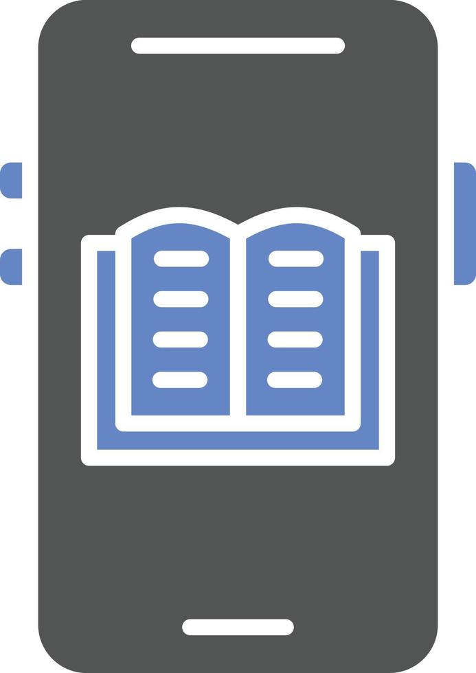 Mobile Ebook Icon Style vector