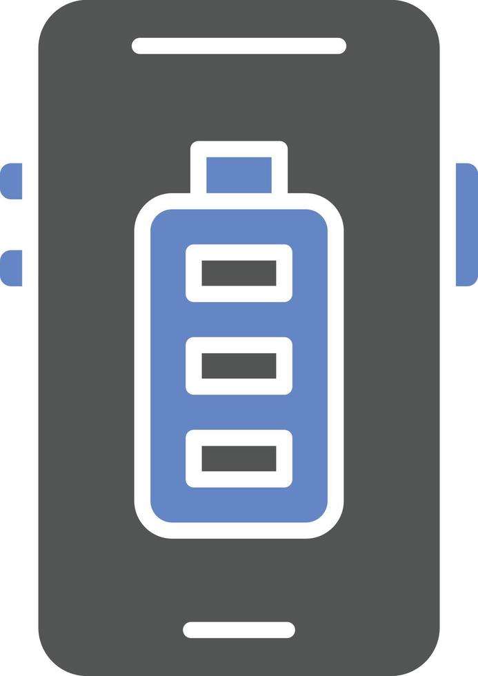 Mobile Battery Icon Style vector