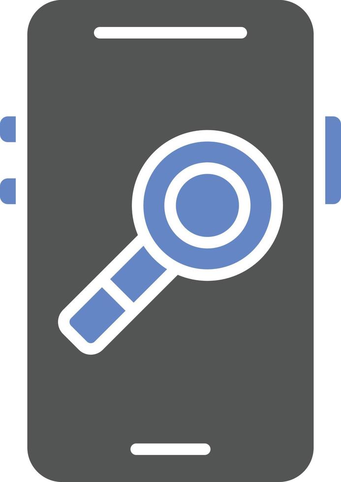 Mobile Research Icon Style vector