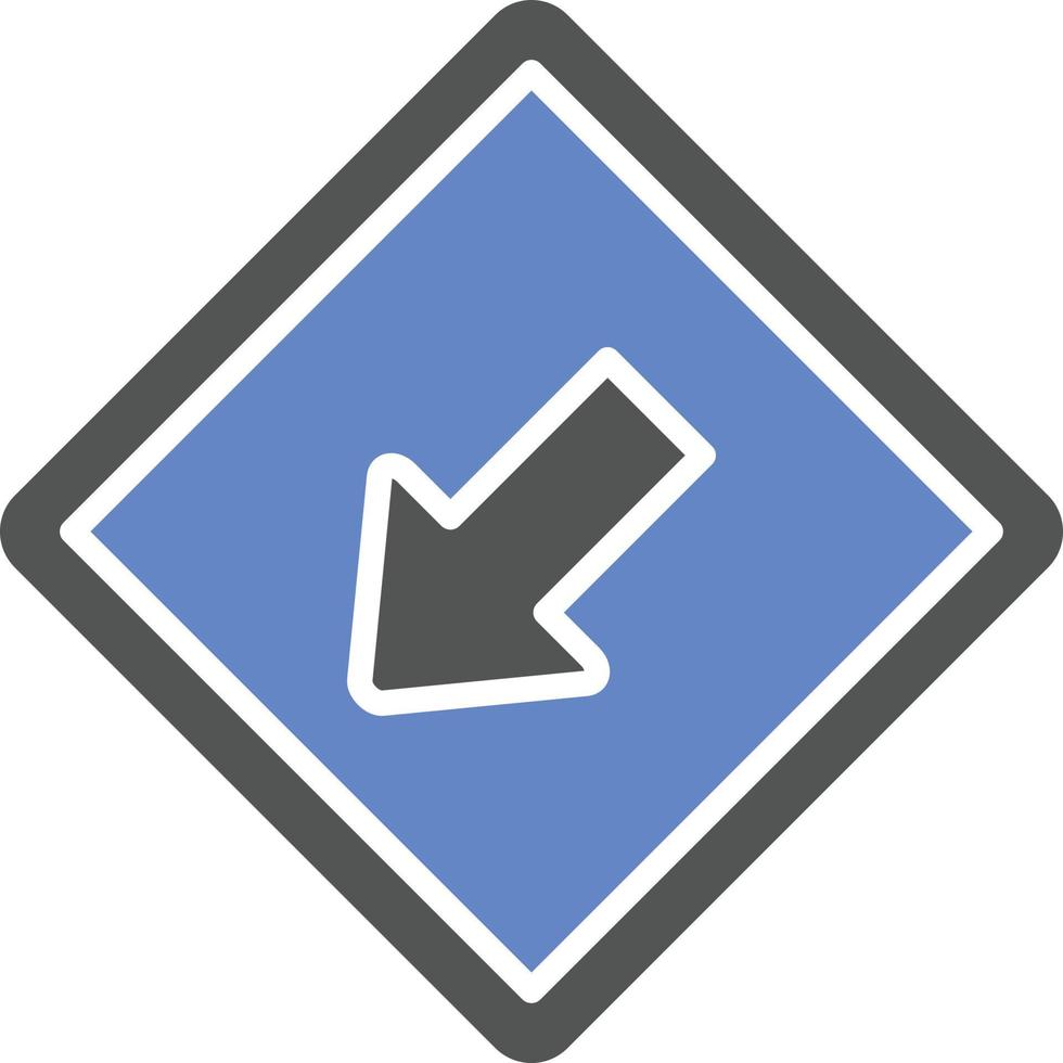 Keep Left Icon Style vector