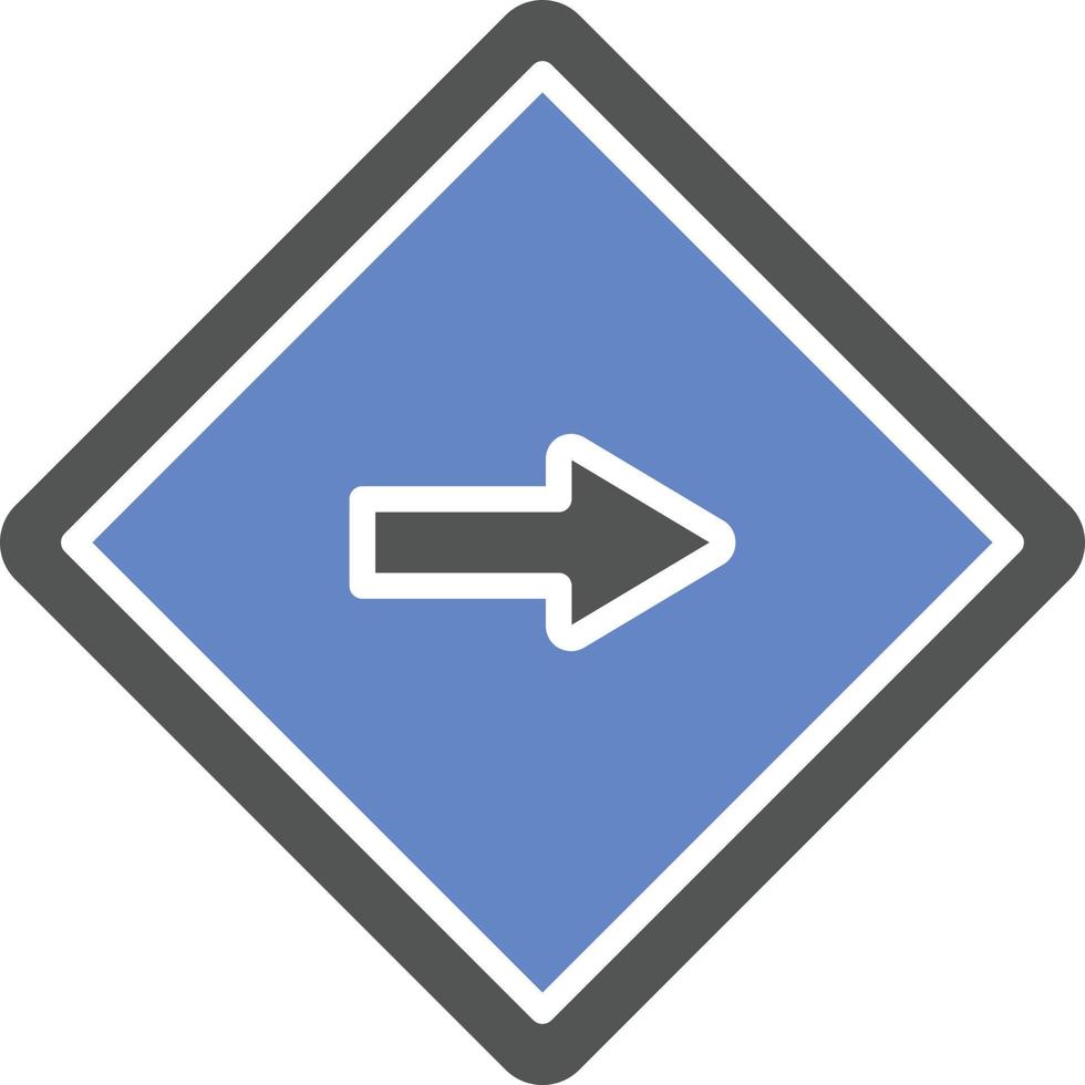 One Way Icon Style vector