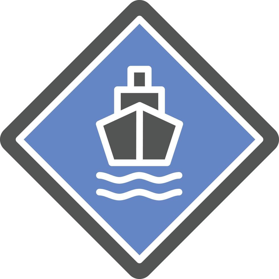 estilo de icono de muelle vector