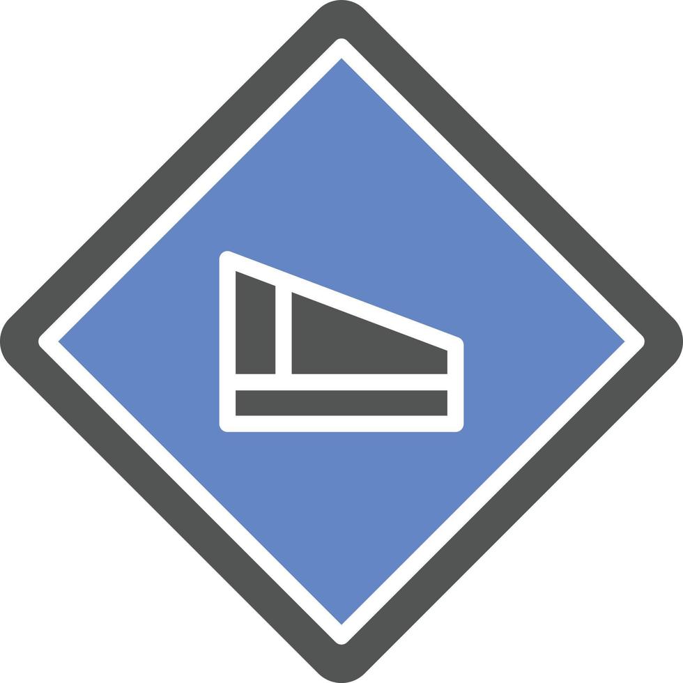 Hill Road Icon Style vector