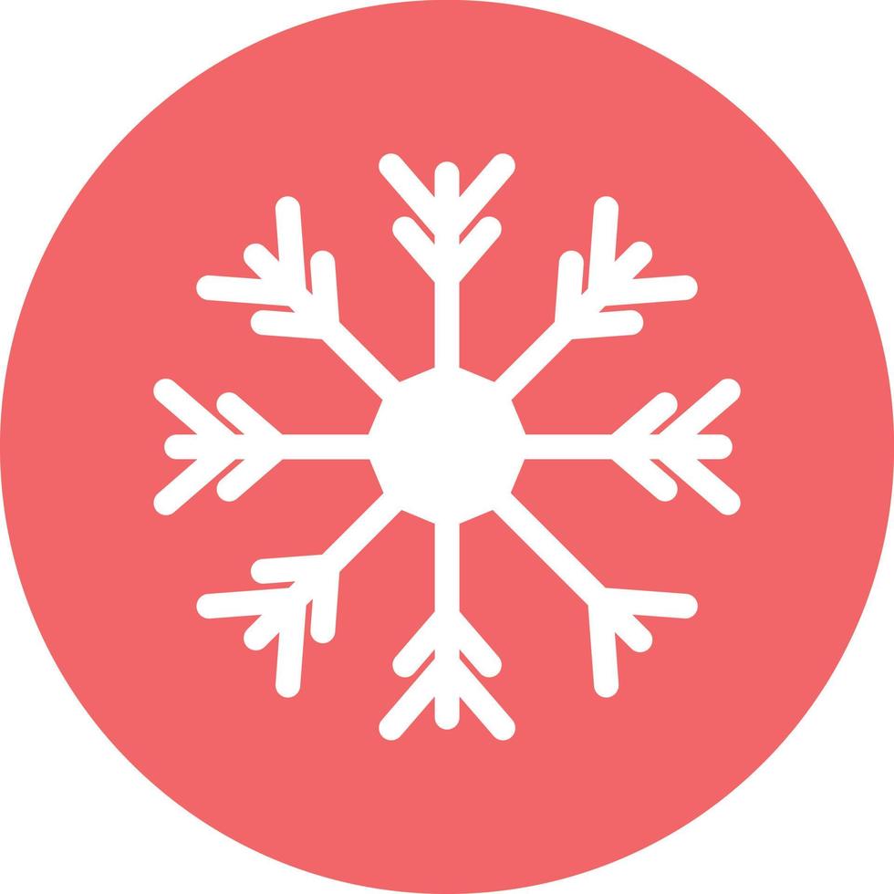 estilo de icono de copo de nieve vector