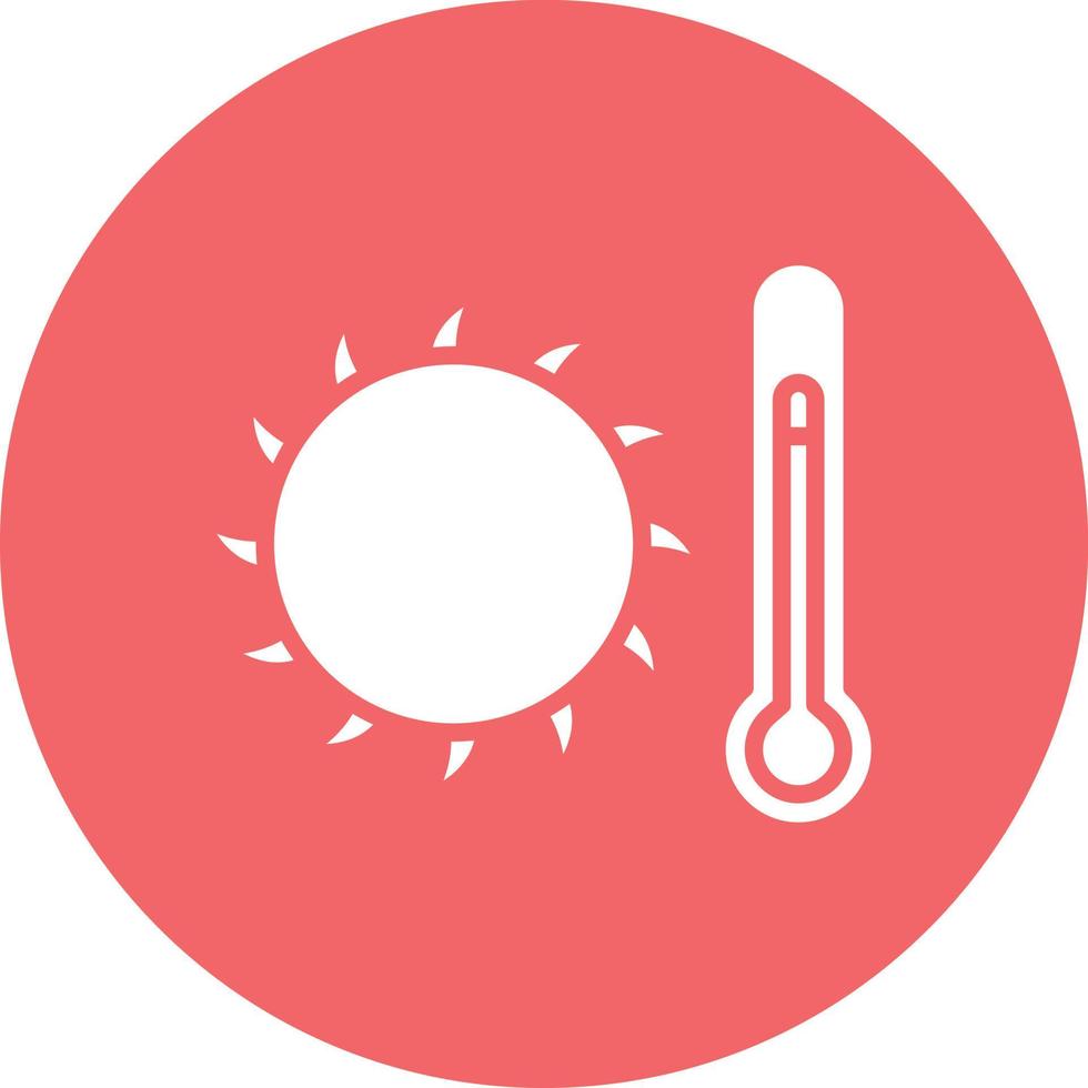 estilo de icono caliente vector