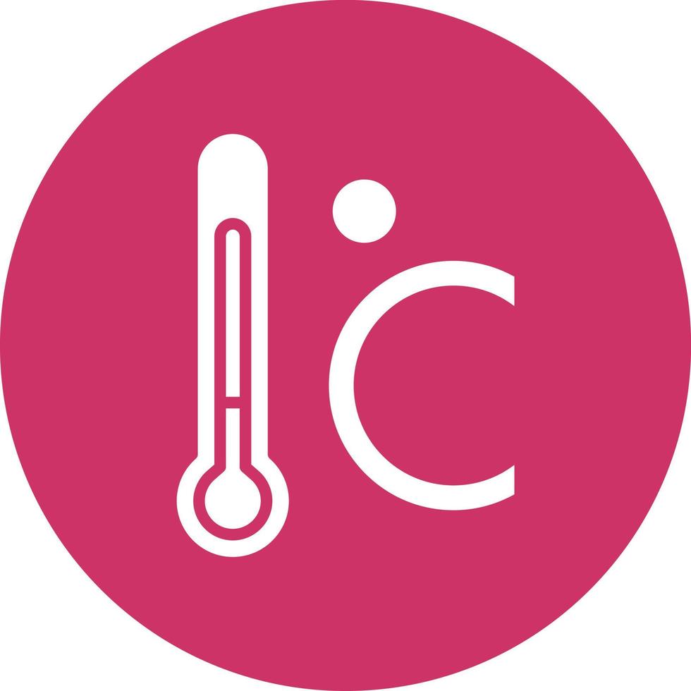 estilo de icono celsius vector