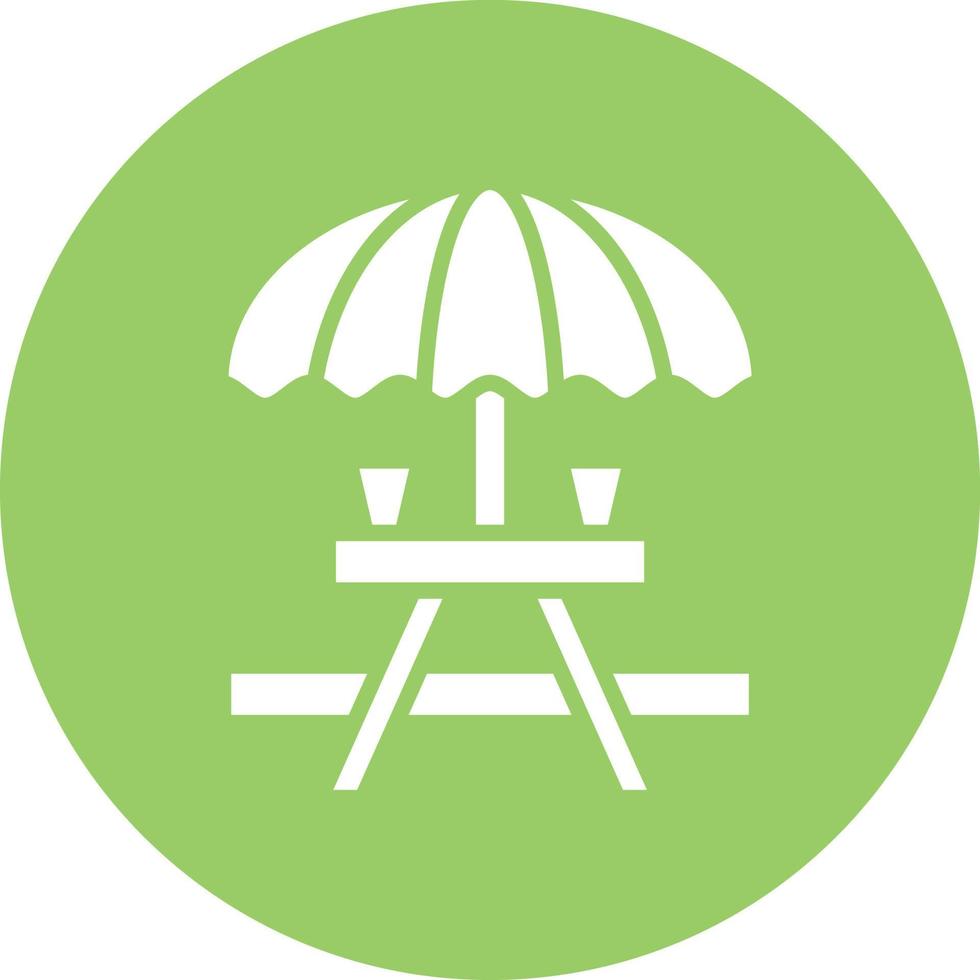 Picnic Table Icon Style vector
