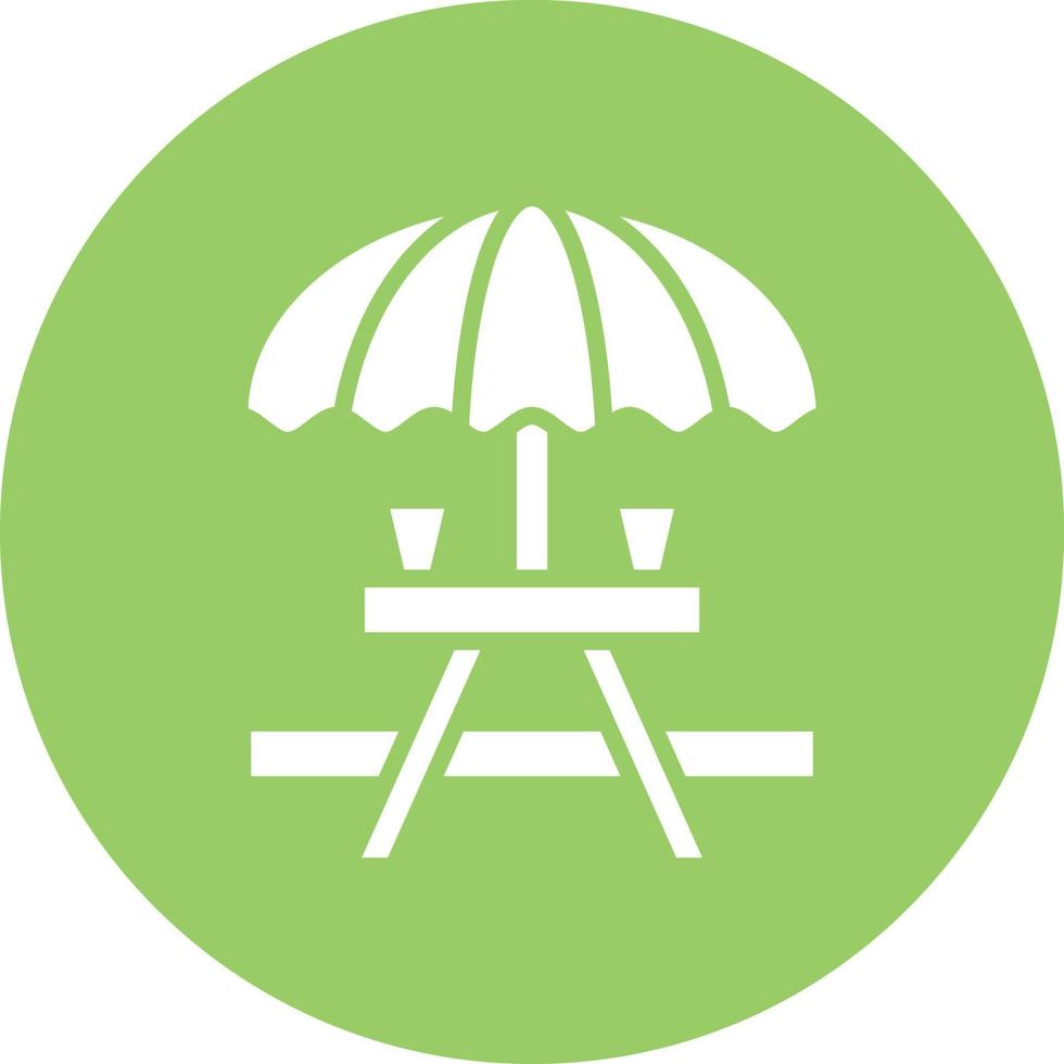 Picnic Table Icon Style vector