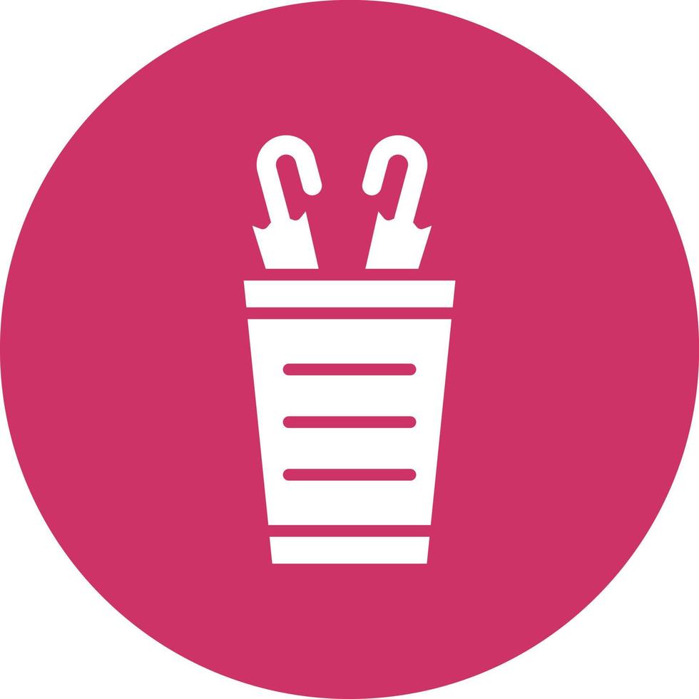 Umbrella Stand Icon Style vector