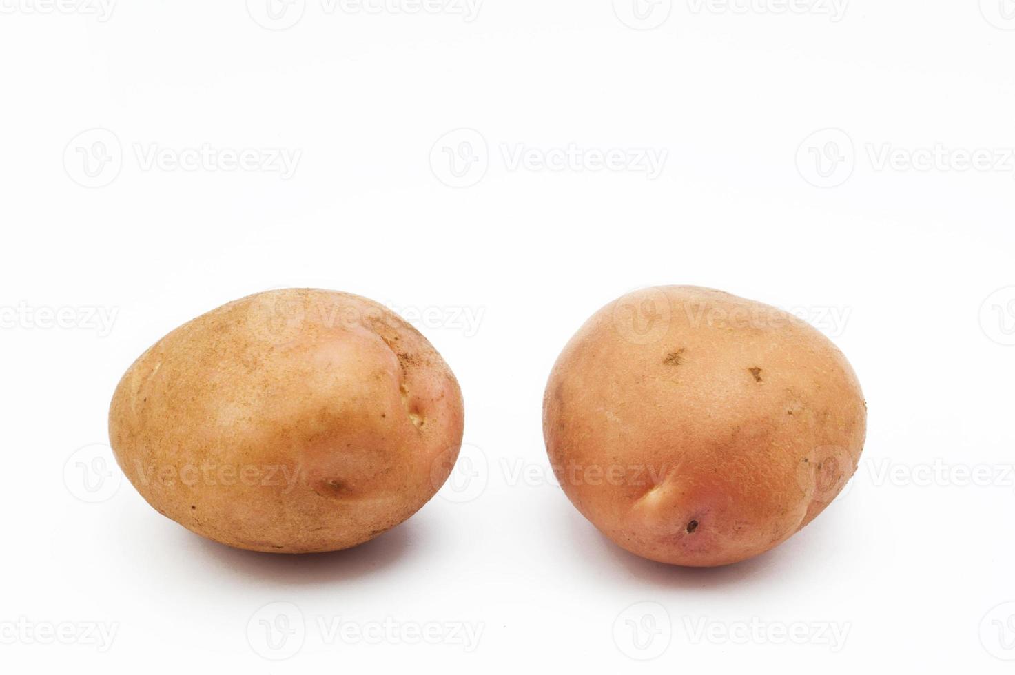 Quality of potatoes Romance.  isolated on white backgrou photo