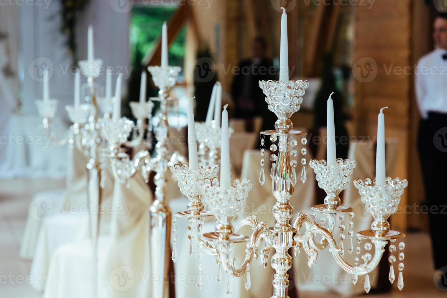 Good exquisite buffet table at a solemn event photo