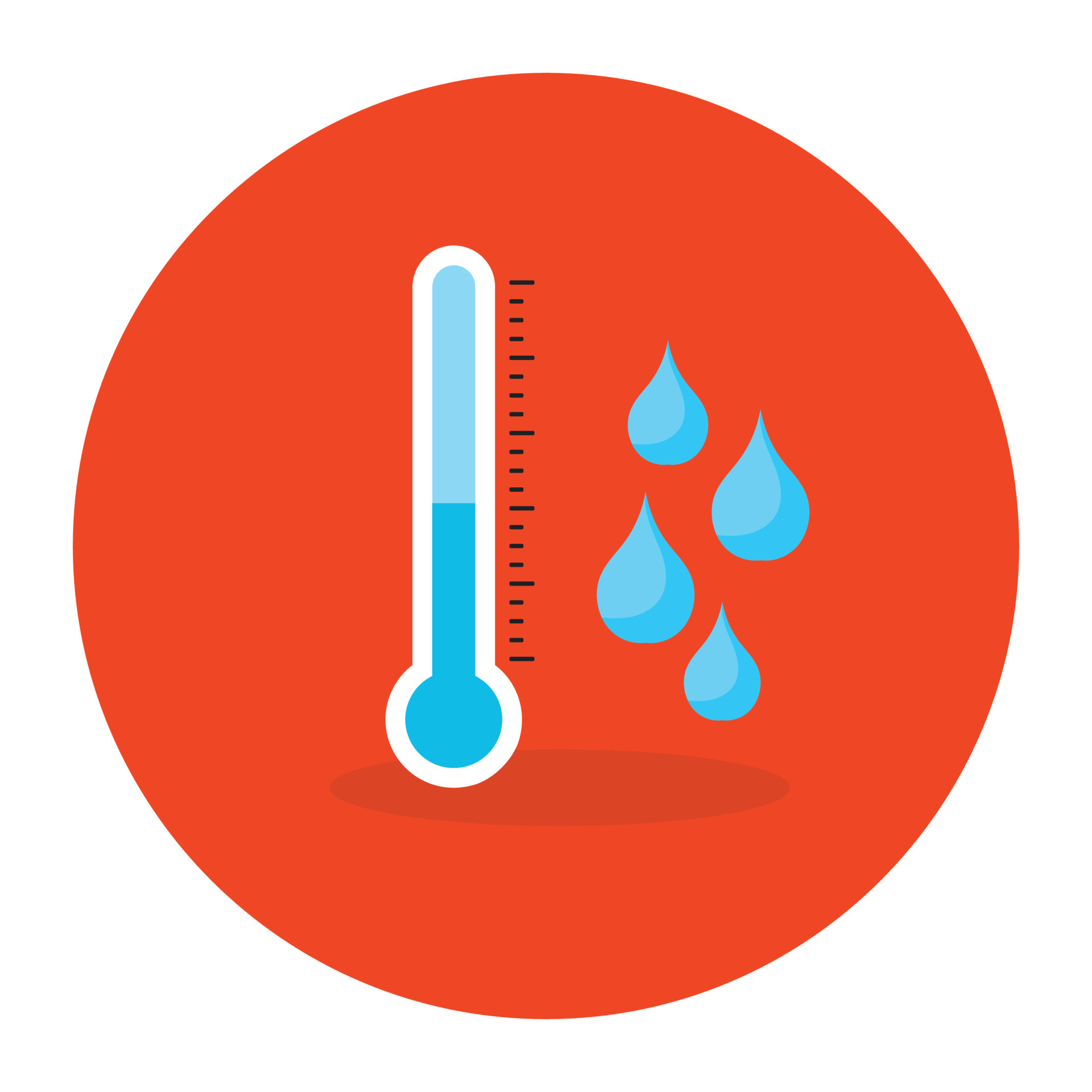 Colorful design icon of temperature humidity 6746819 Vector Art at