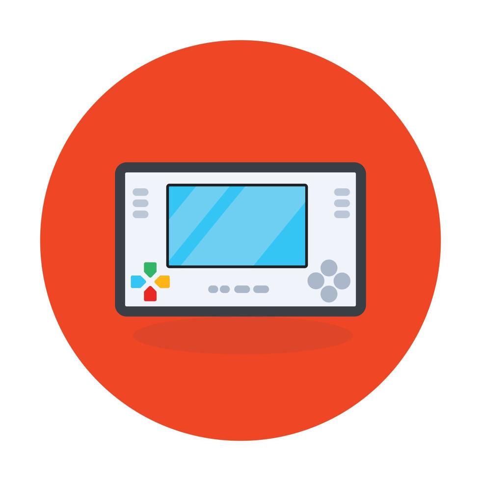 A video game vector style, flat rounded icon
