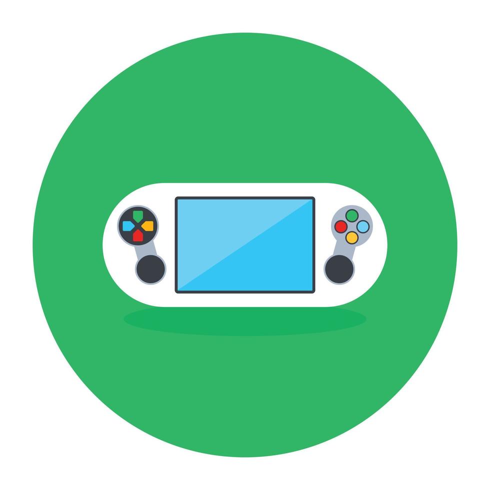 A video game vector style, flat rounded icon