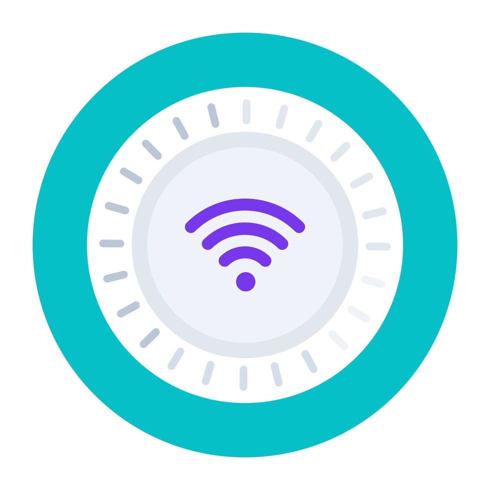 conexión inalámbrica, icono wifi en diseño plano vector