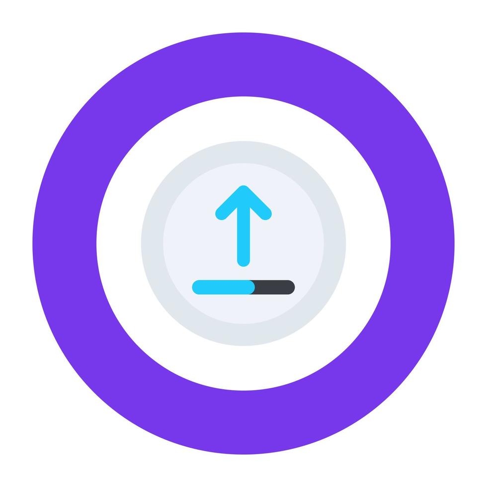 Icon of upload in editable style vector