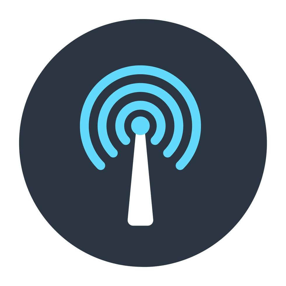 Icon of hotspot in flat editable style vector
