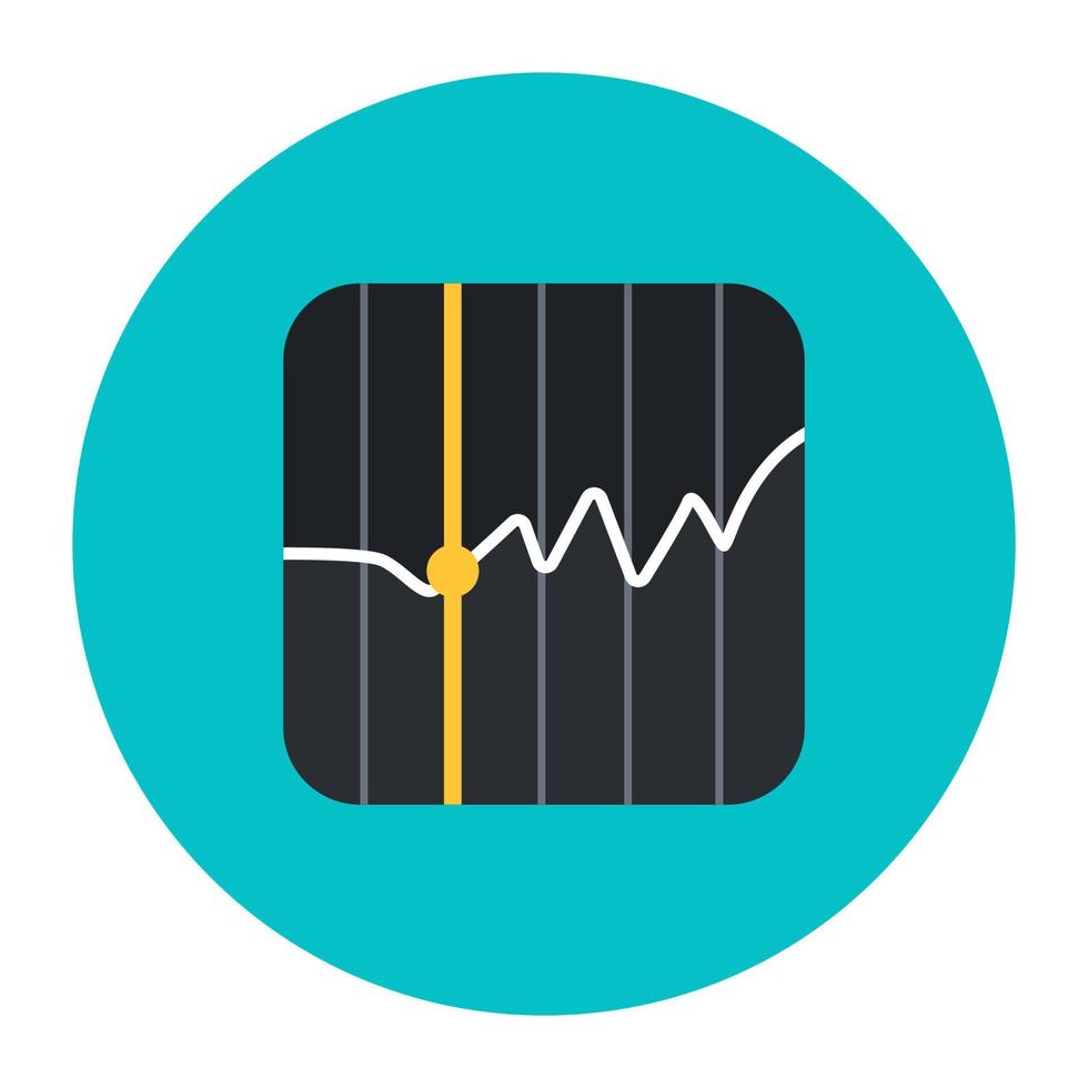 Icon of mobile stock in editable design vector
