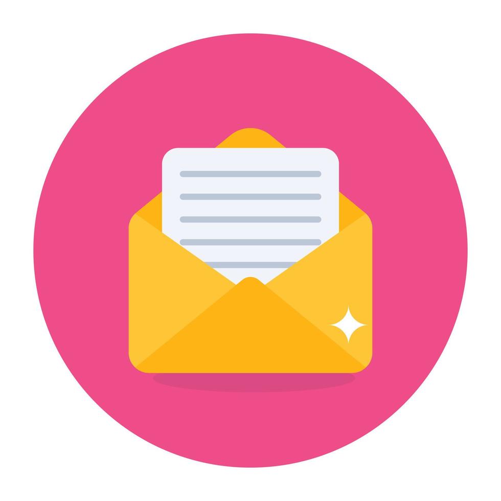 Design of mail, communication concept icon vector